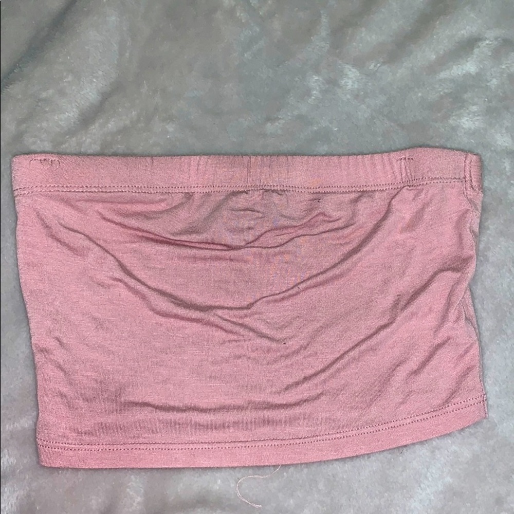 Fashion nova dusty pink tube top